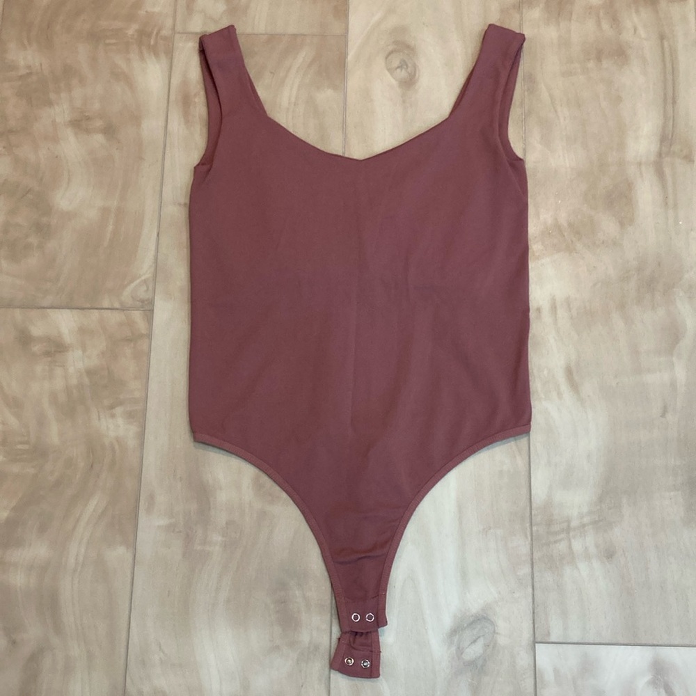 Free People Dusty Rose Sleeveless Bodysuit